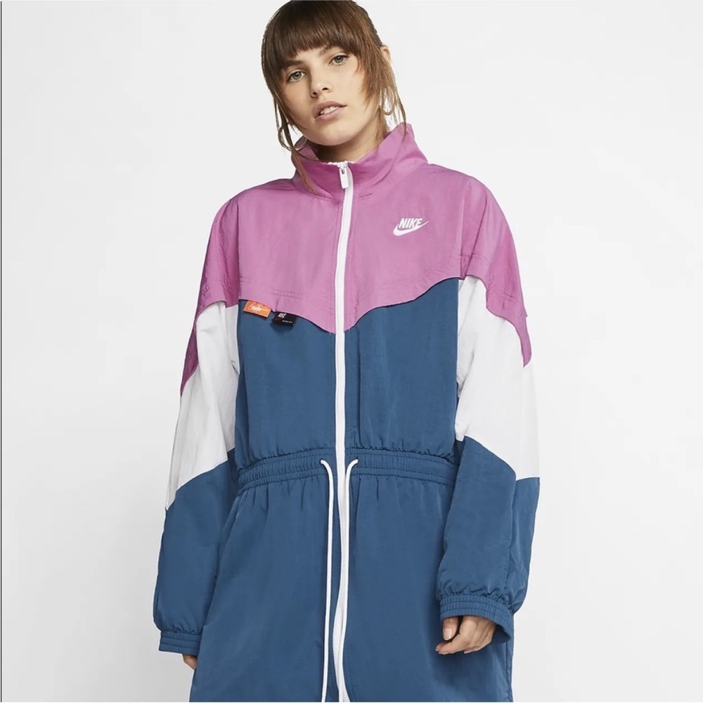 Nike Icon Clash Windbreaker/ Track Jacket/Tie-Waist/Hooded/Long Length/ - Picture 3 of 12